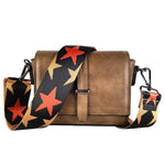 Olive Green Mini Square Crossbody Bag Star Guitar Strap | Bella Lucca Boutique