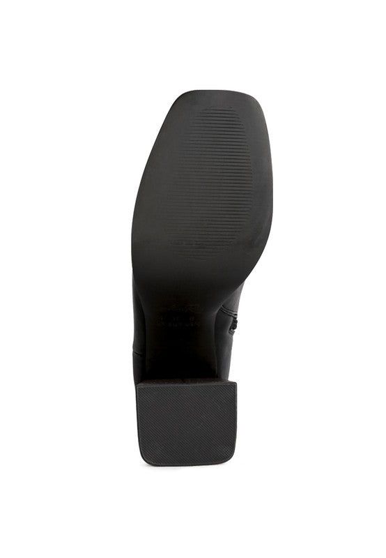 Black High Ankle Platform Heel Boots | Bella Lucca Boutique