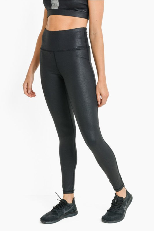 I navnet jævnt Agnes Gray Foil High Waist Leggings | Mono B – Bella Lucca