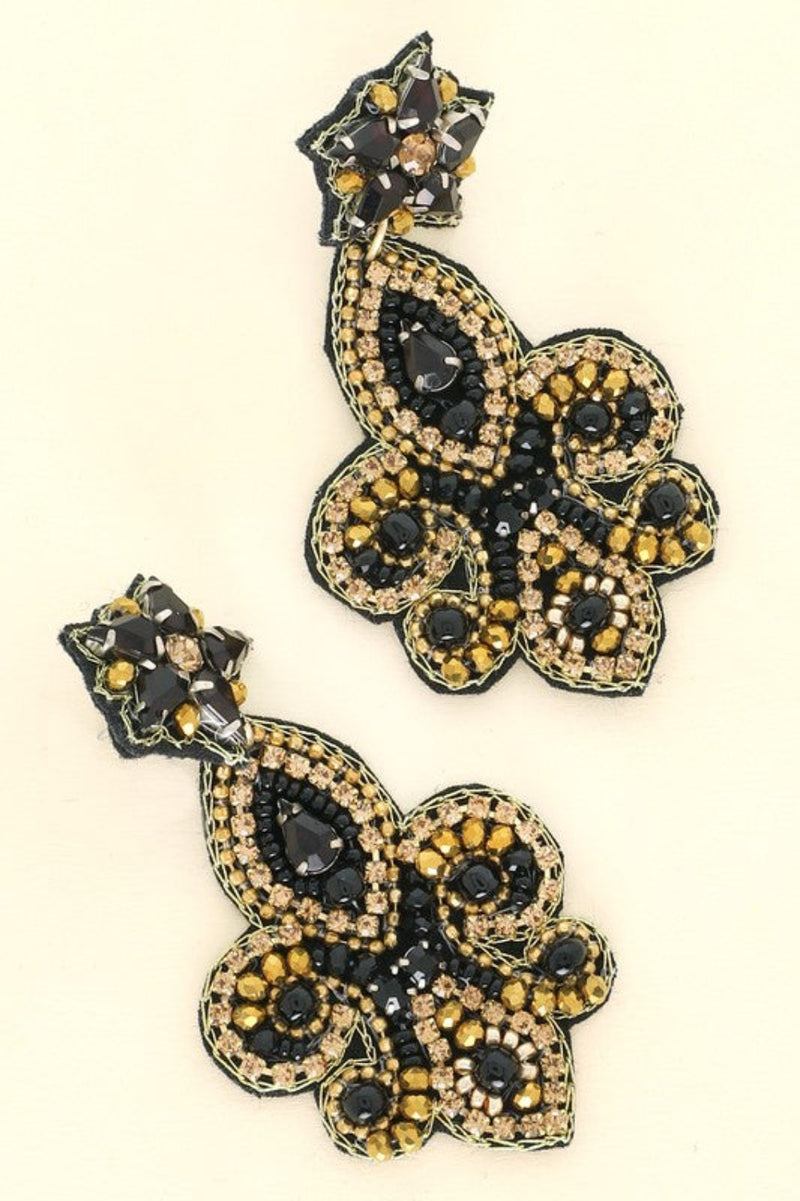Saints Game Day Earrings | Bella Lucca Boutique