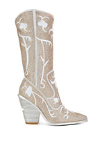 Shimmer Rhinestone Embellished Boots