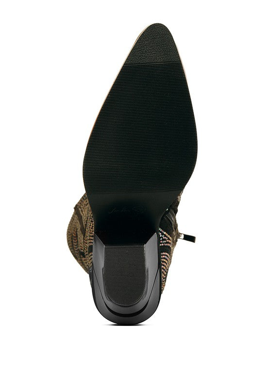 Shimmer Rhinestone Embellished Boots