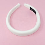 White Soft Puffy Headband | Bella Lucca Boutique