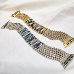 Removable Links Silver Diamond Apple Watch Band | Bella Lucca Boutique