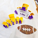 LSU Teleties Hair Clip Large LSU Hair Claw | Bella Lucca Boutique