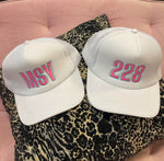 228 Area Code | Bella Lucca Exclusive Custom Embroidered Trucker Hat