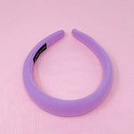 Lavender Purple Soft Puffy Headband | Bella Lucca Boutique