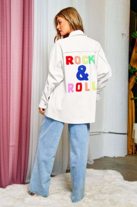 Rock N Roll Fringed Hem Detail Shirt