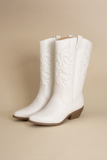Rerun White Cowboy Western Boots | Bella Lucca Boutique