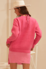 Pink Brunch Babe Bubble Letter Pullover Sweater | Bella Lucca Boutique