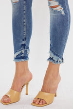 MID RISE ANKLE SKINNY JEANS | KANCAN