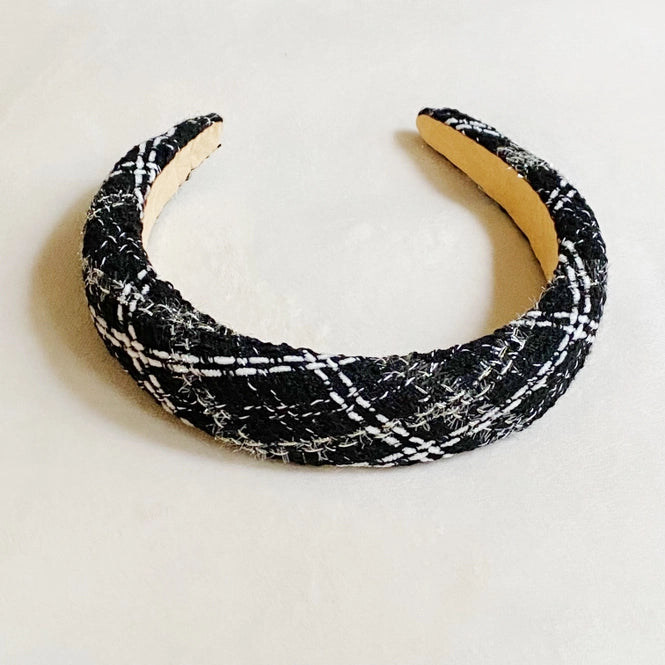 Black Plaid Headband | Bella Lucca Boutique