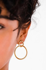 Double Gold Hoops | Bella Lucca Boutique 