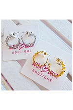 Wavy Hoop Earrings | Bella Lucca Boutique