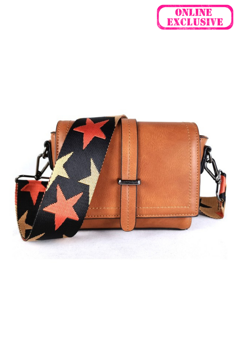 Mini Square Crossbody Bag | Star Guitar Strap