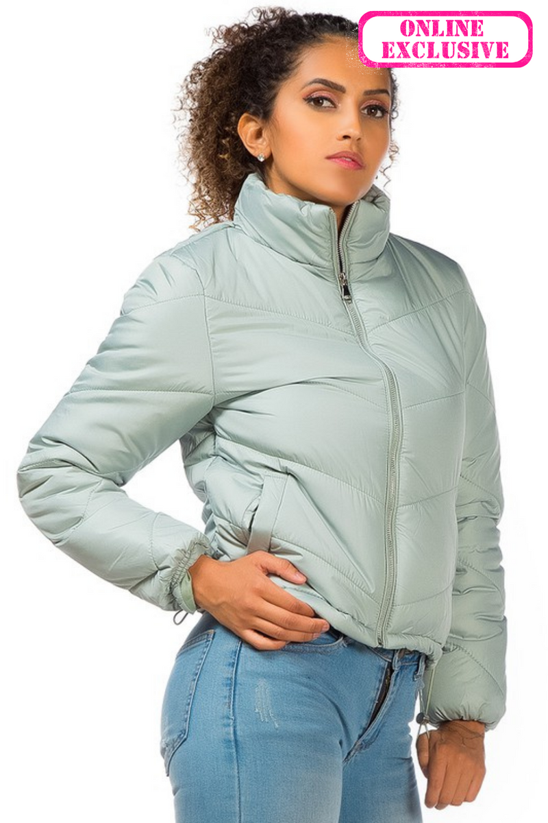 LONG SLEEVES PUFFER JACKET