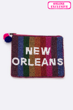 Beaded Coin Pouch | New Orleans