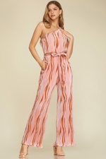 Printed Vintage Plisse Jumpsuit | Bella Lucca Boutique