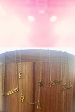 Gold Taylor Swift Necklace Swiftie Letter Necklace | Bella Lucca Boutique