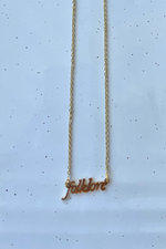 Gold Taylor Swift Necklace Folklore Letter Necklace | Bella Lucca Boutique