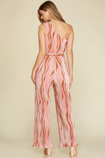 Printed Vintage Plisse Jumpsuit | Bella Lucca Boutique