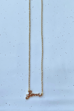 Gold Taylor Swift Necklace Lover Letter Necklace | Bella Lucca Boutique
