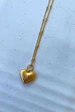 Barbiecore Heart Necklace Barbie's Gold Ridge Heart Charm | Bella Lucca Boutique