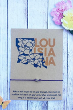 Magnolia State Louisiana Themed Wish Bracelet | Bella Lucca Boutique