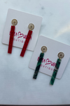 Acrylic Christmas Snowflake Earrings | Bella Lucca Boutique