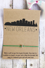 New Orleans Skyline Louisiana Themed Wish Bracelet | Bella Lucca Boutique