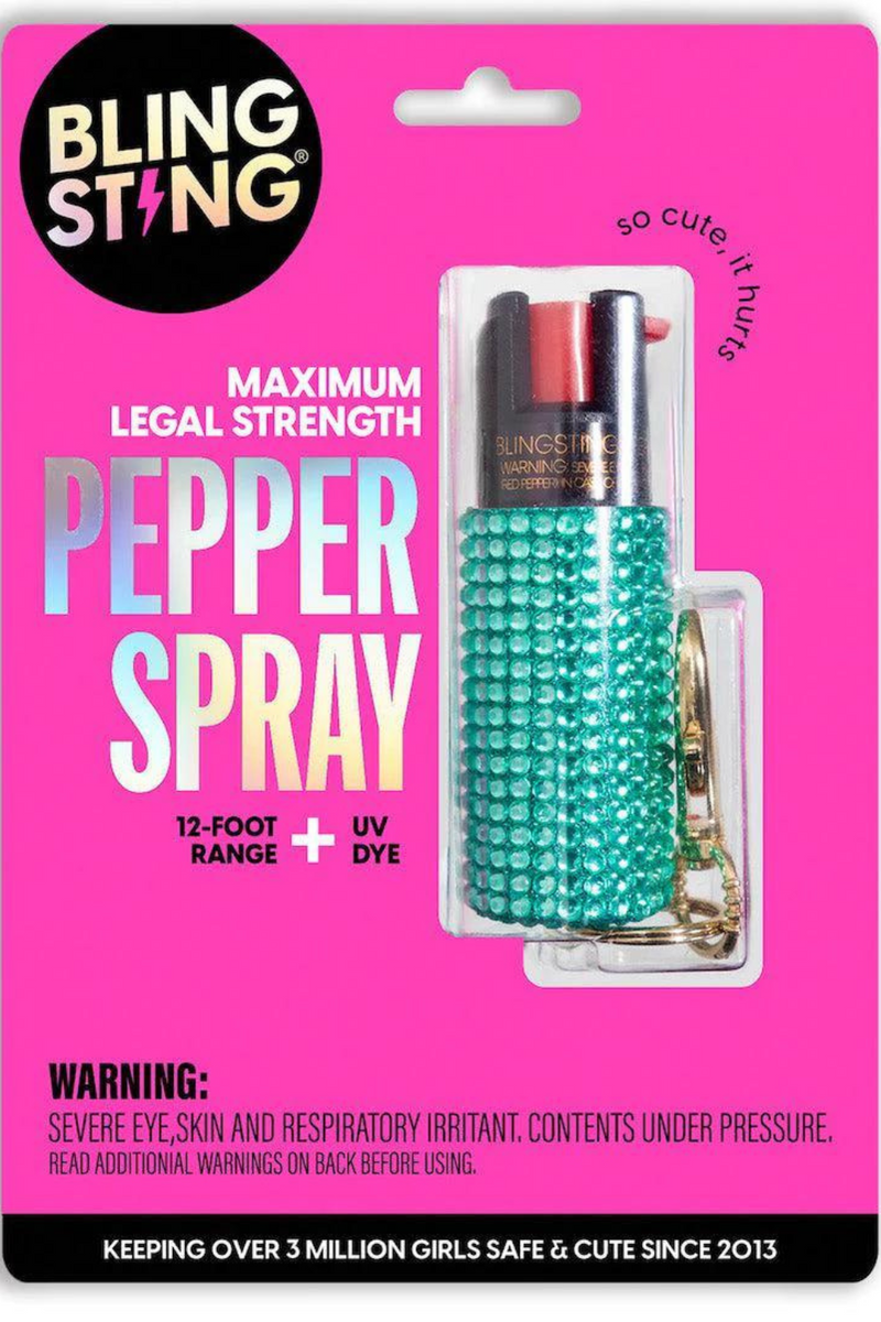 Bling Sting Pepper Spray Gold Rhinestone | Bella Lucca Boutique