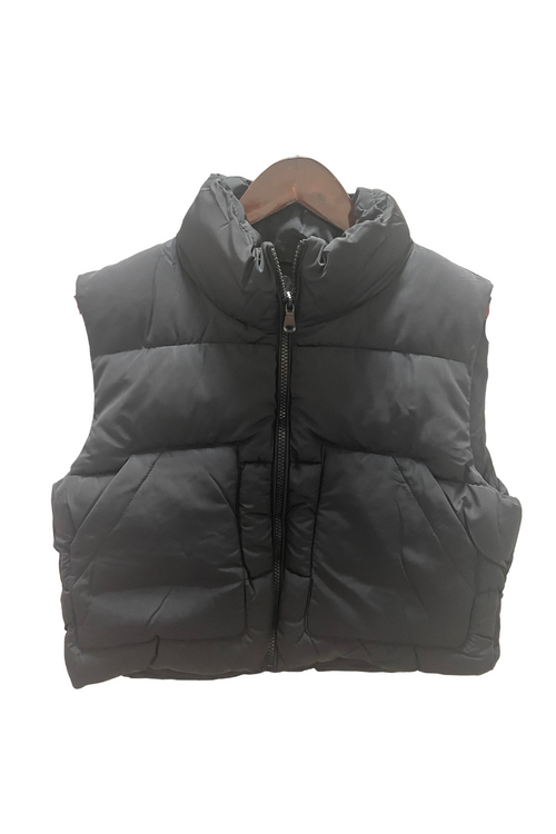 Black Quilted Puffer Vest | Bella Lucca Boutique