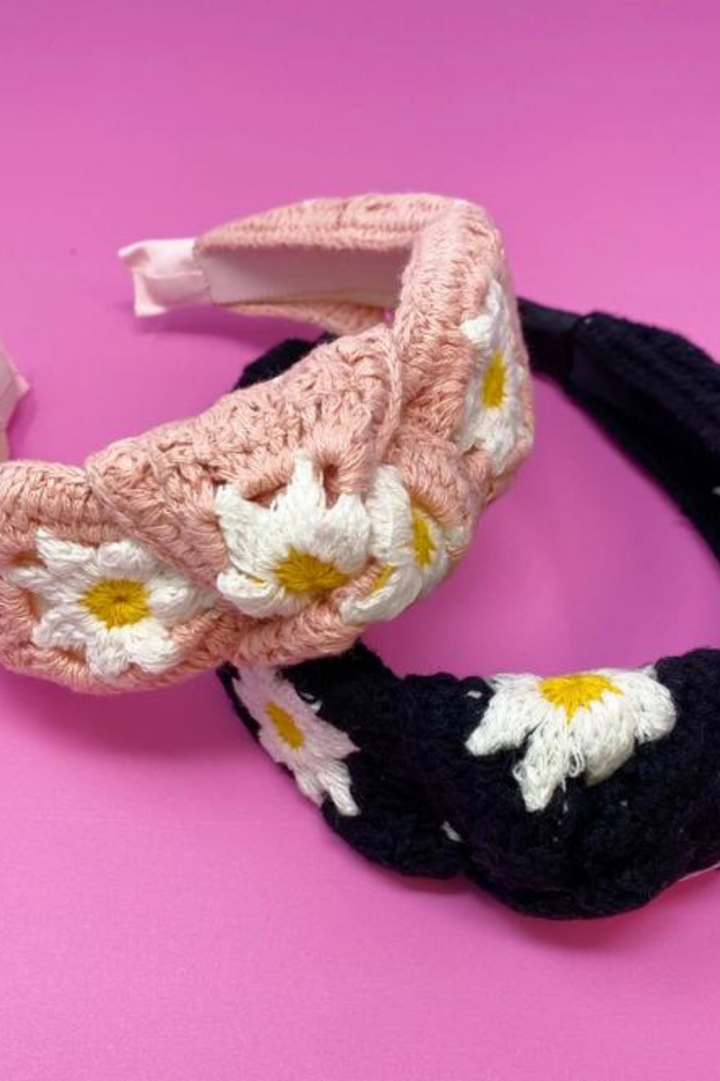 Crochet Daisy Headband | Bella Lucca Boutique