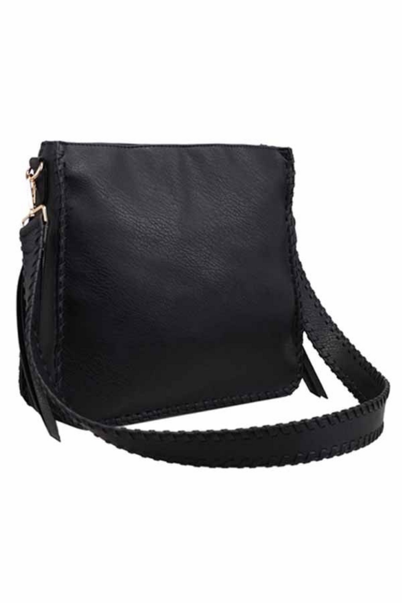 Taupe Vegan Leather Satchel Crossbody | Bella Lucca Boutique