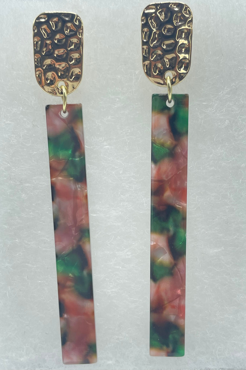 Gold Christmas Floral  Earrings | Bella Lucca Boutique