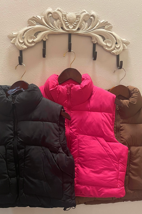 Quilted Cropped Puffer Vest | Bella Lucca Boutique