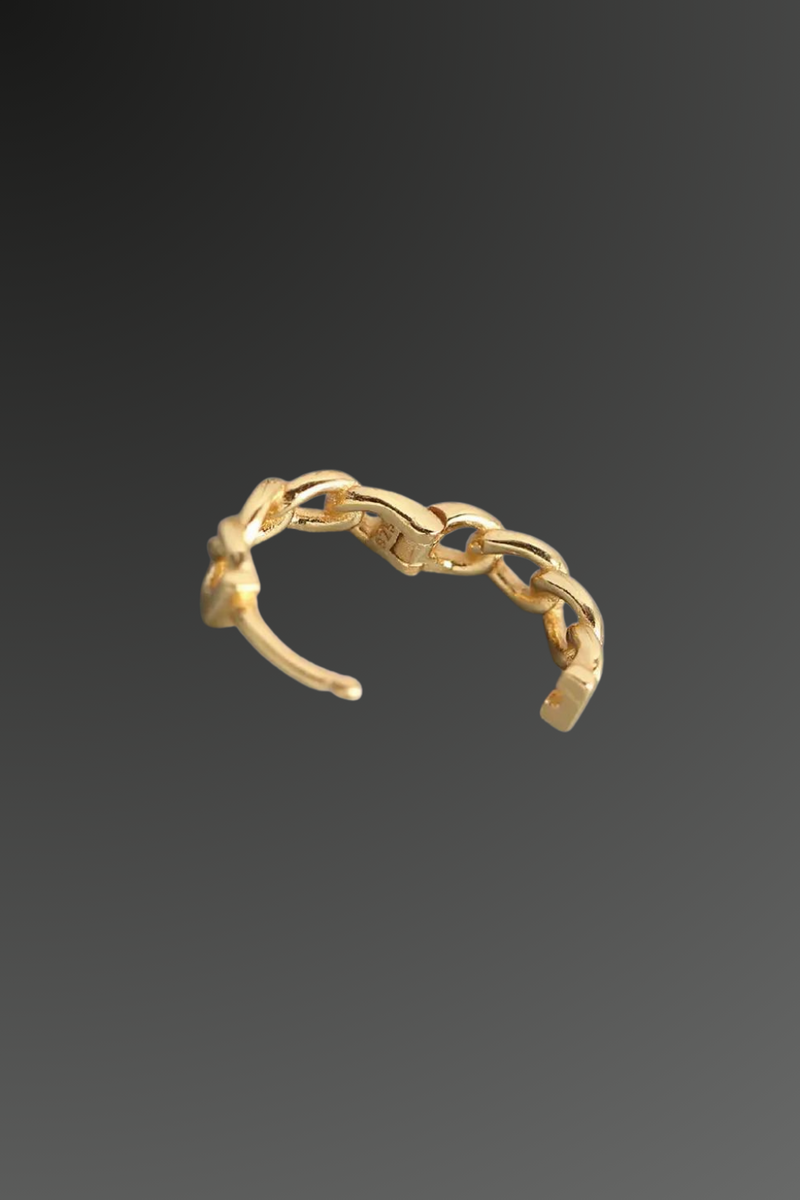 Small Gold Chain Link Hoop Earrings | Bella Lucca Boutique