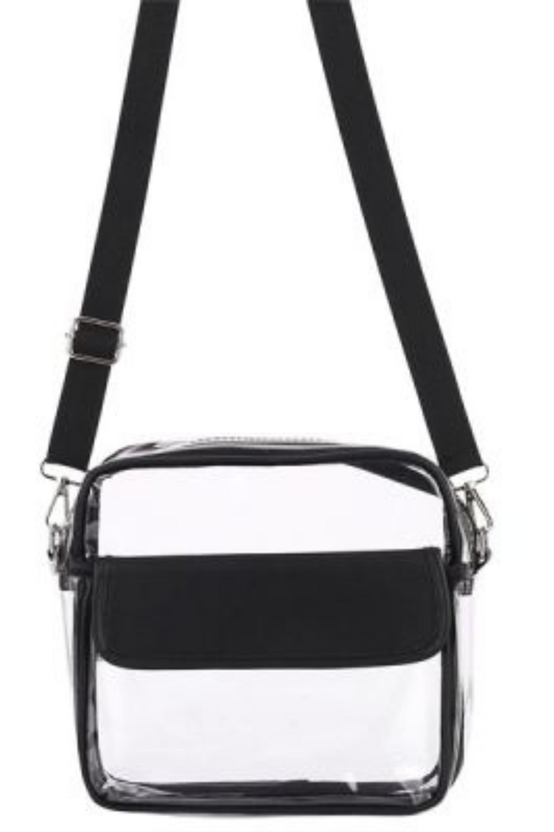 Stadium Approved Clear Crossbody Satchel Purse | Bella Lucca Boutique