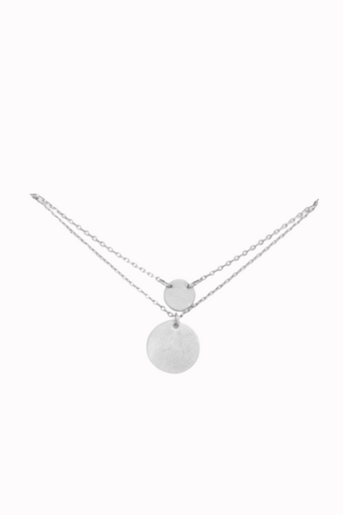 Silver Big Sis Lil Sis Necklace Set | Bella Lucca Boutique