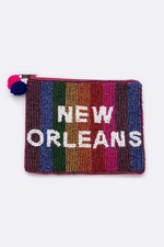 New Orleans Beaded Coin Purse | Bella Lucca Boutique