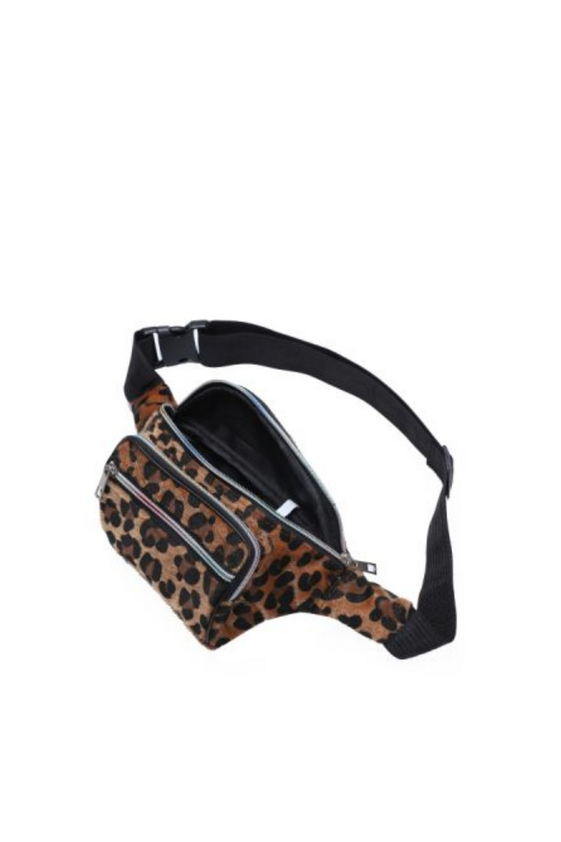 Square Cheetah Belt Bag  | Bella Lucca Boutique