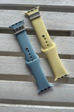 Silicone Apple Watch Band with Removable Jewels | Bella Lucca Boutique
