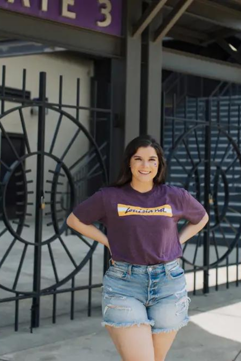Purple LSU Tigers Graphic Tee | Bella Lucca Boutique