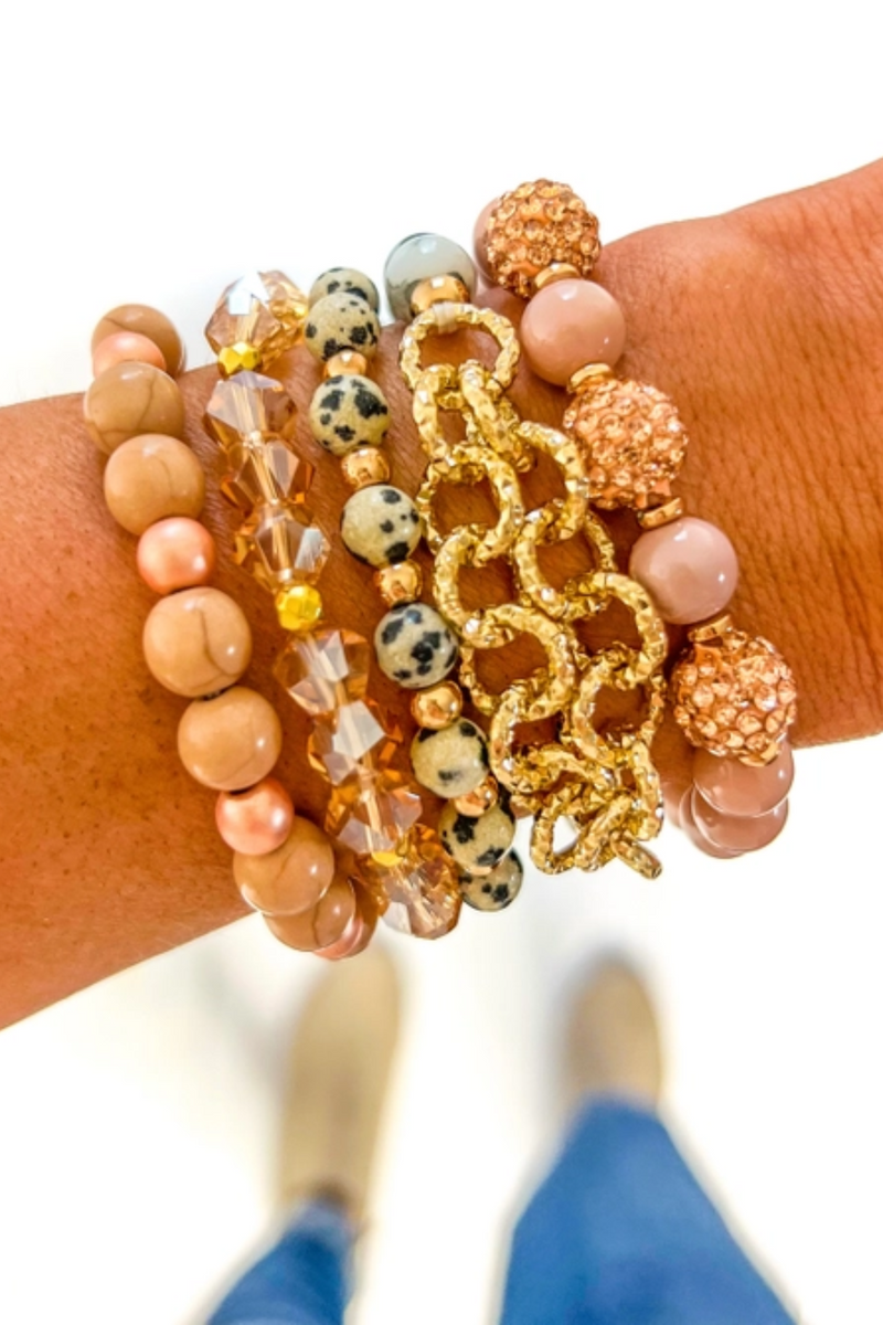 Rose Gold Bracelet Stack | Bella Lucca Boutique