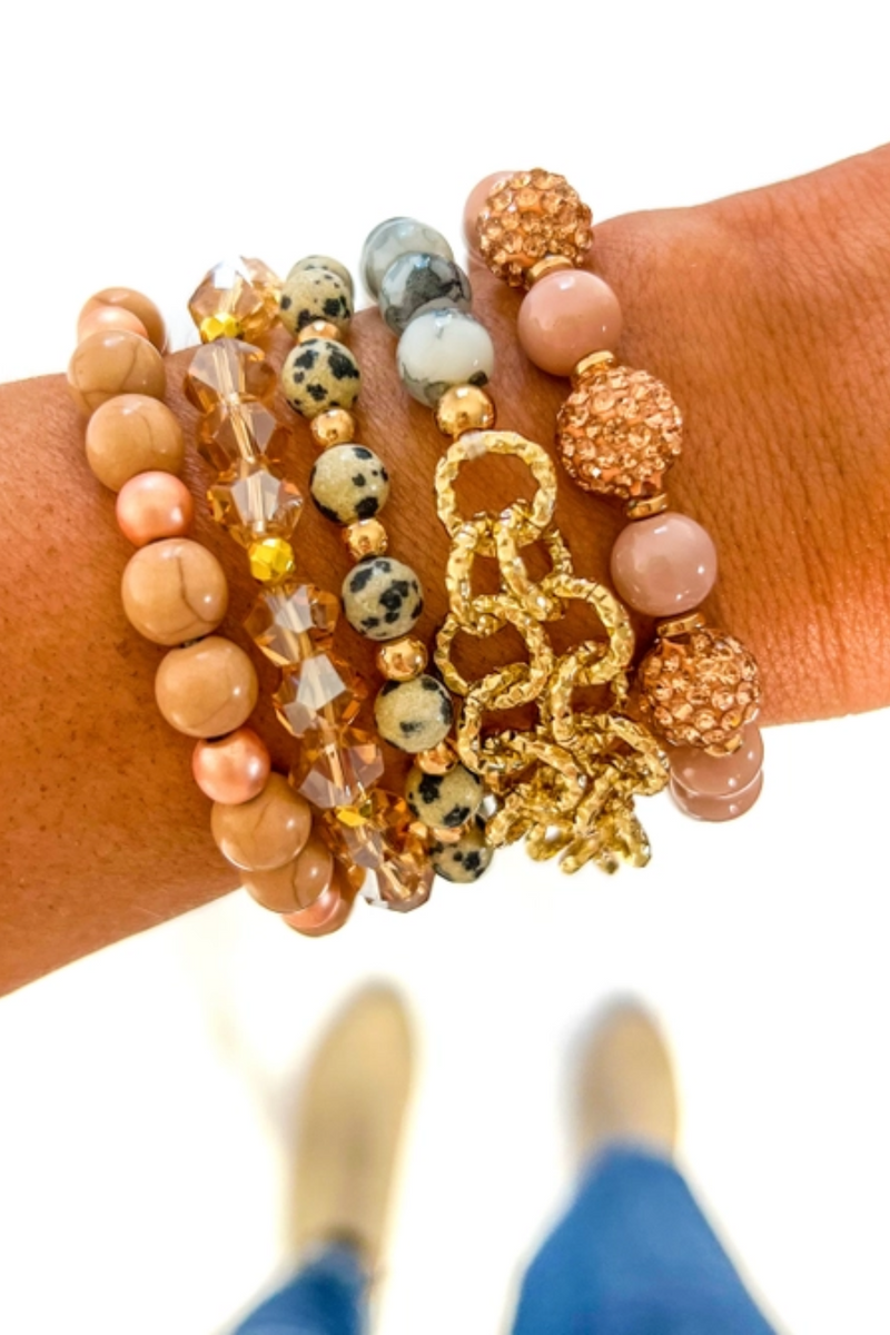 Rose Gold Bracelet Stack | Bella Lucca Boutique