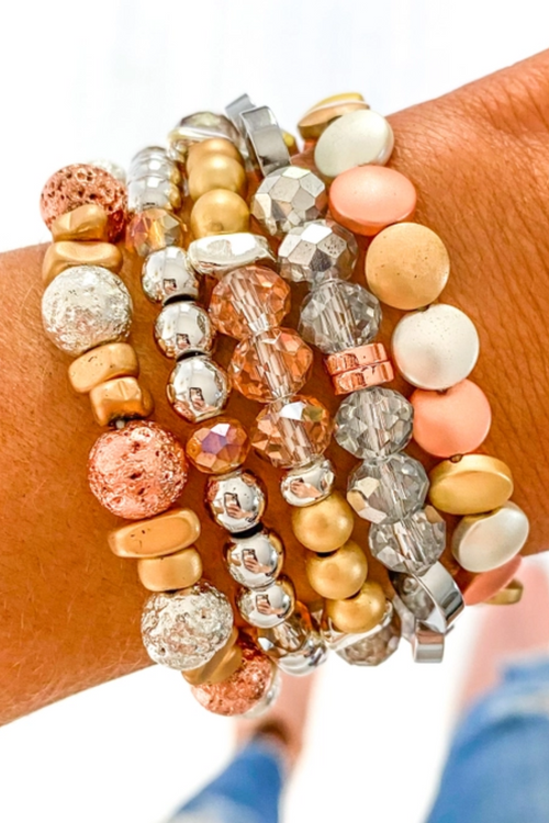 Rose Gold Chic Bracelet Stack | Bella Lucca Boutique