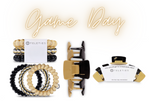Black & Gold Teleties Hair Ties | Bella Lucca Boutique