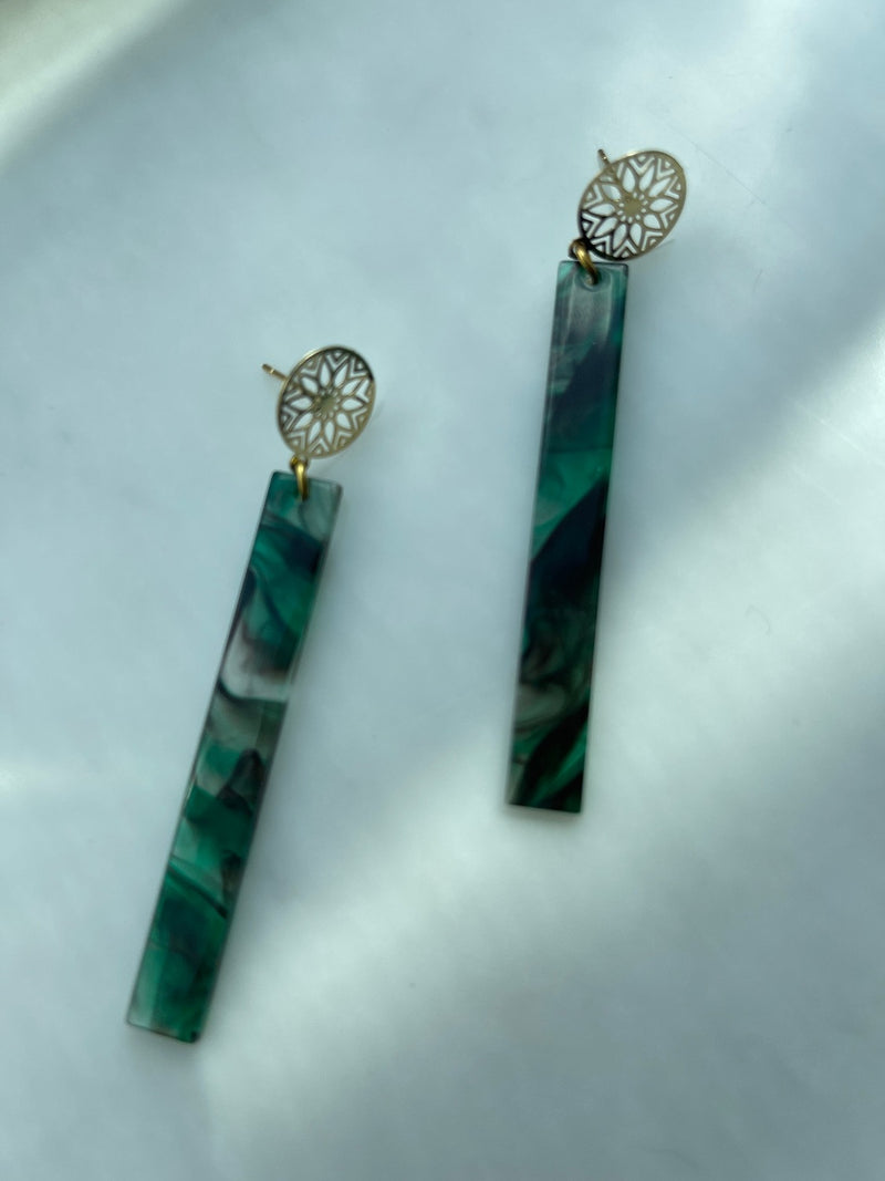 Green Christmas Drop Earrings | Bella Lucca Boutique