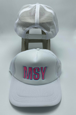 MSY Airport Code | Bella Lucca Exclusive Custom Embroidered Trucker Hat