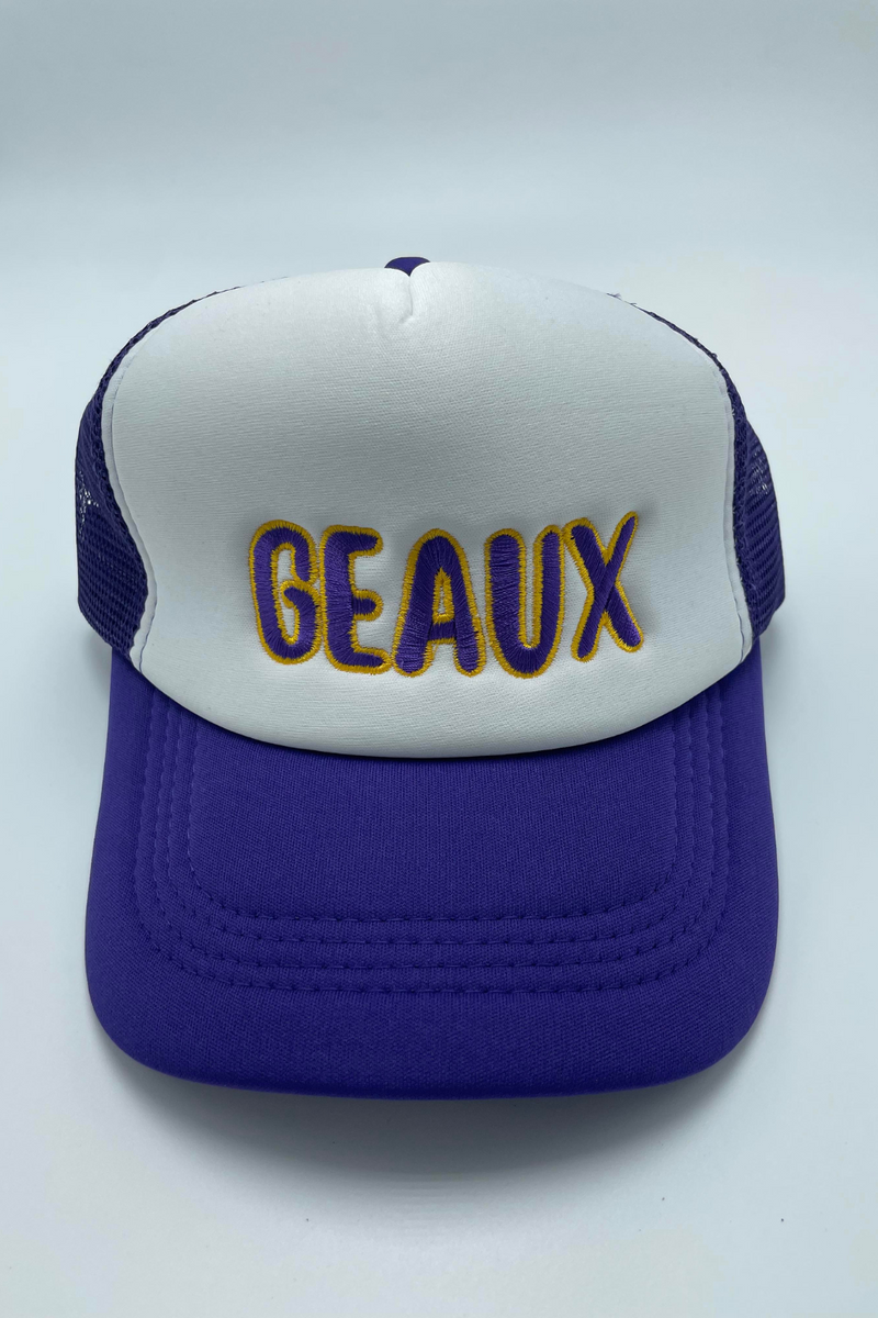 Geaux Trucker Hat | Bella Lucca Exclusive Custom Embroidered Trucker Hat